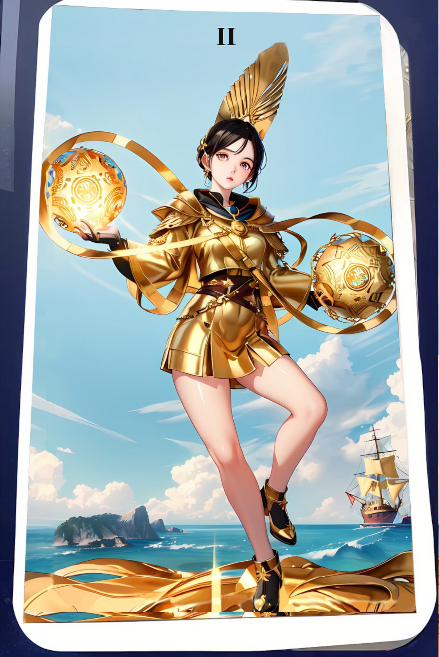 Kartendeck Tarot Anime Münzen