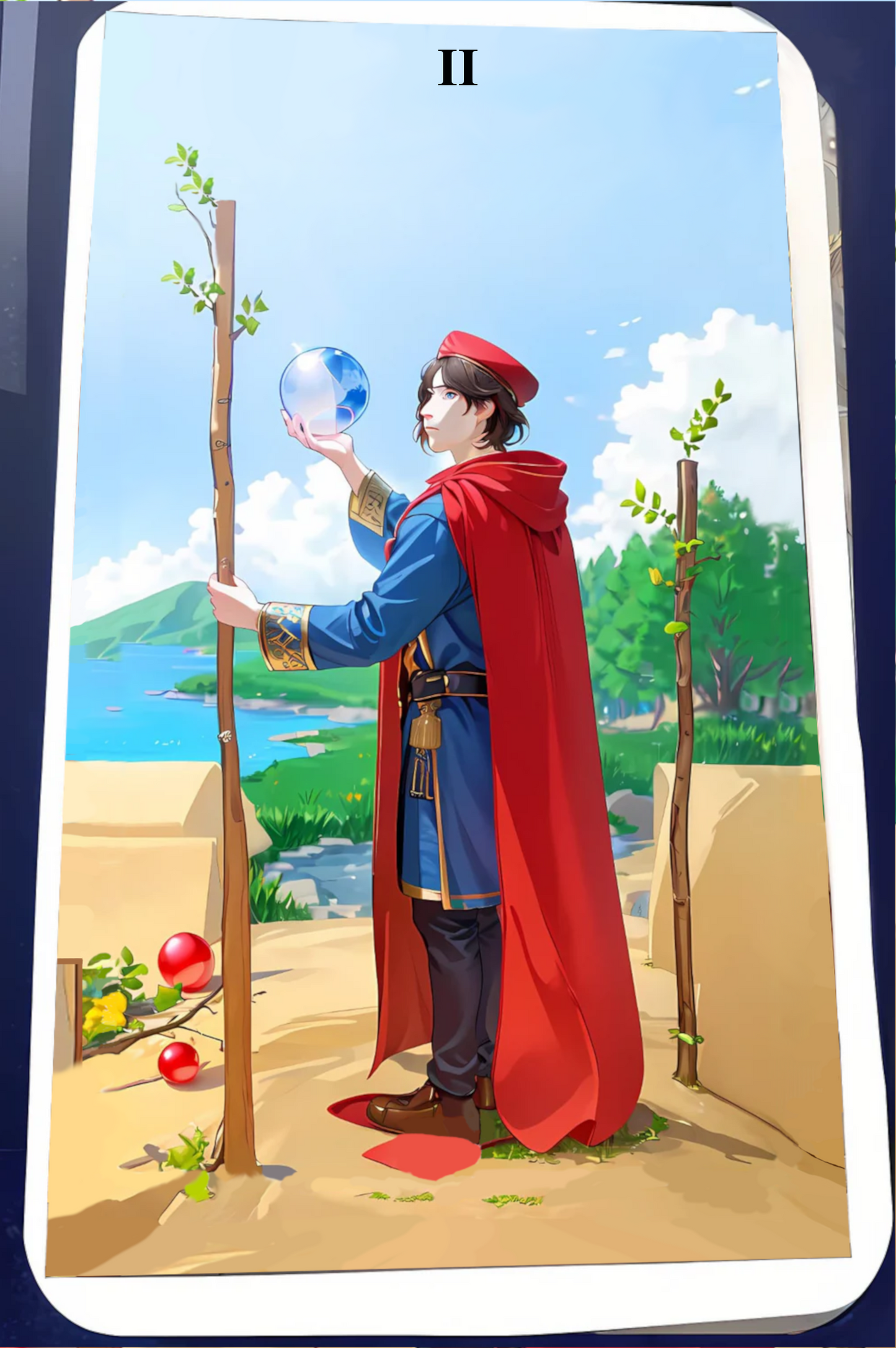 Kartendeck Tarot Anime Stäbe