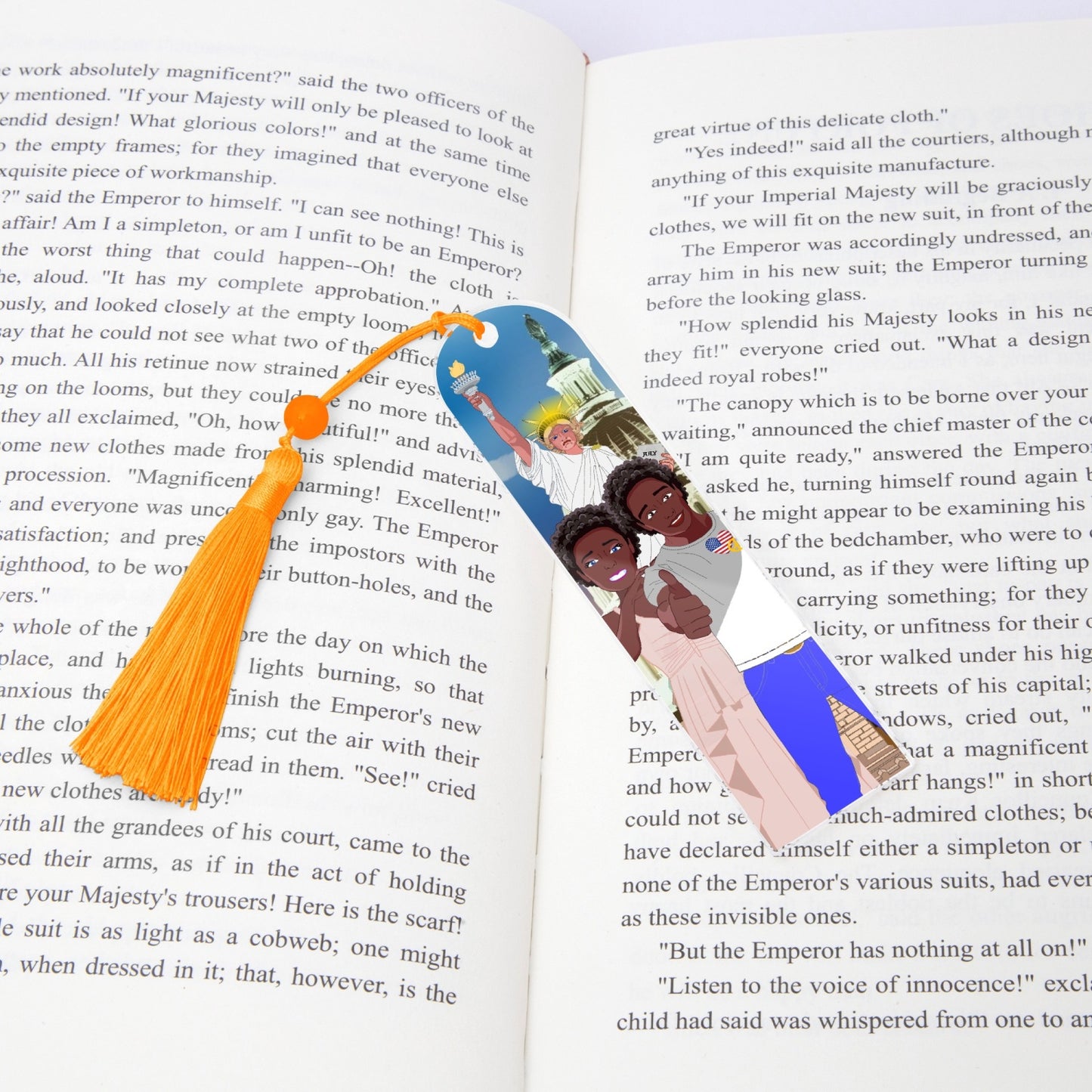 Acrylic Bookmark - Semicircle GLOBAL FREEDOM UNITED© COUPLE USA V1
