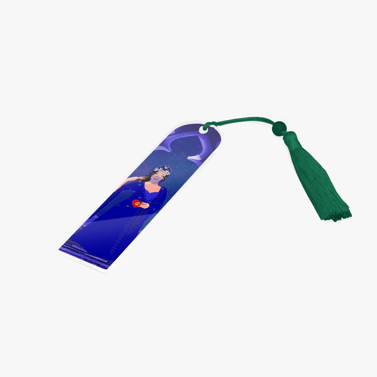 Acrylic Bookmark - Semicircle GLOBAL FREEDOM UNITED© YEMEN GIRL