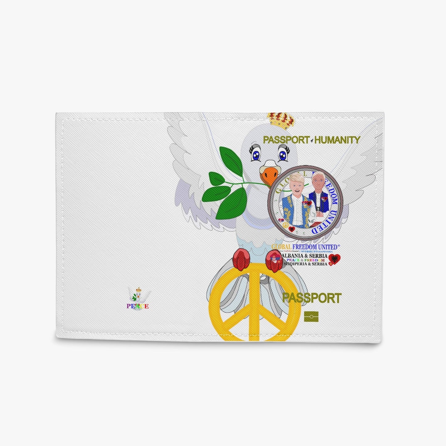 Passport Cover GLOBAL FREEDOM UNITED© MEN ALBANIA & SERBIA