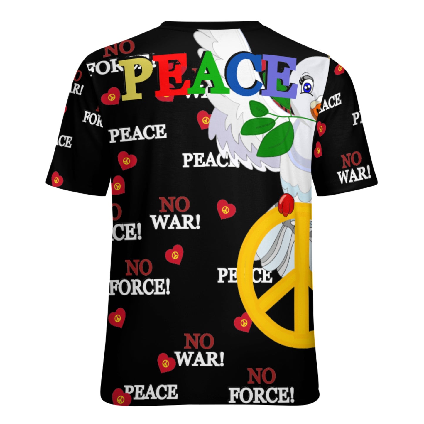 Women´s T-shirt GLOBAL FREEDOM UNITED© Dove Of Peace V1 Black