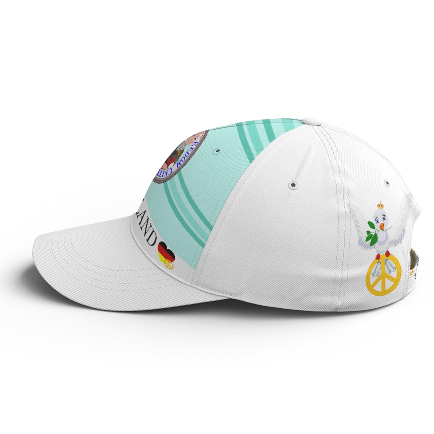 Basketball Cap GLOBAL FREEDOM UNITED© Couple Germany Light Green