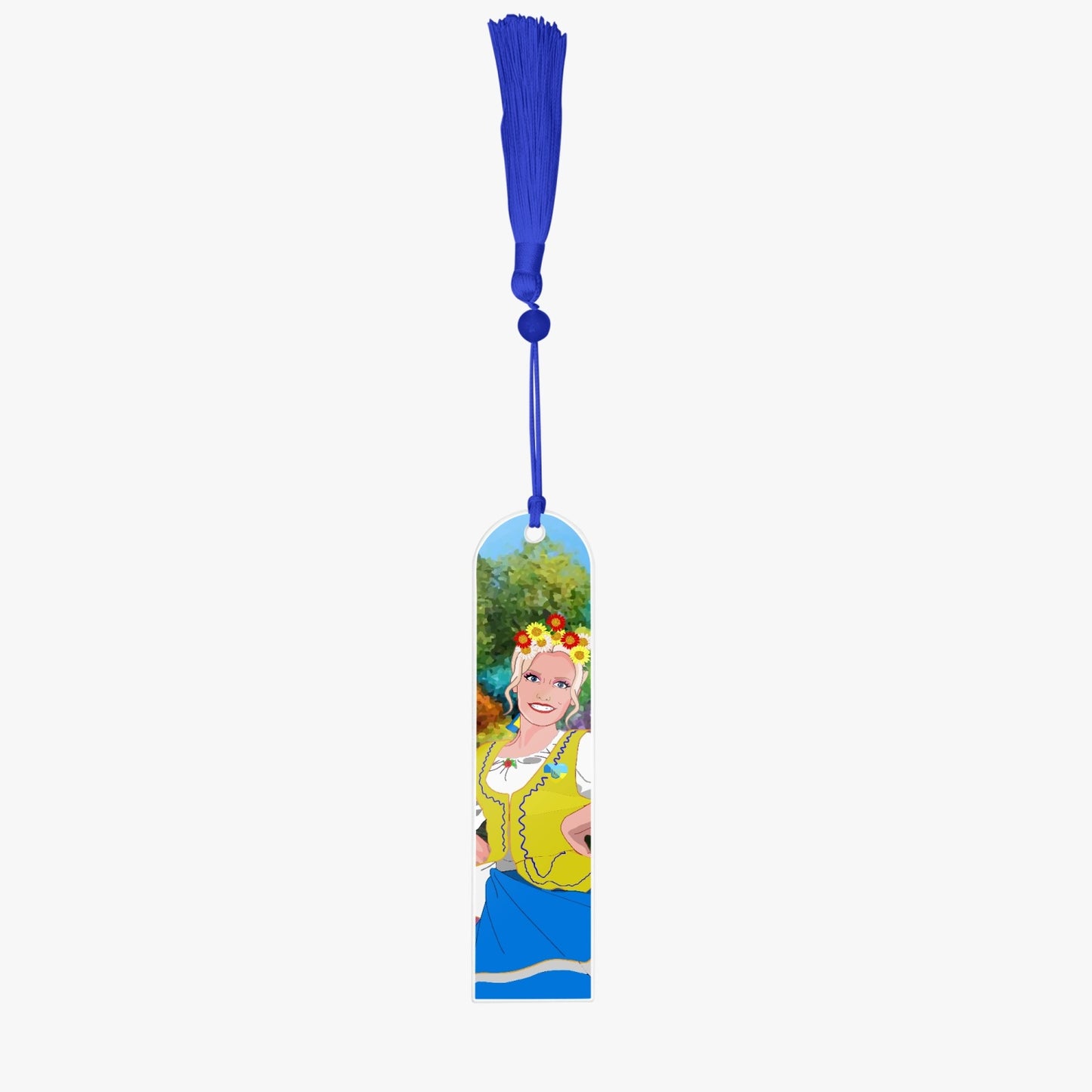 Acrylic Bookmark - Semicircle GLOBAL FREEDOM UNITED© UKRAIN GIRL