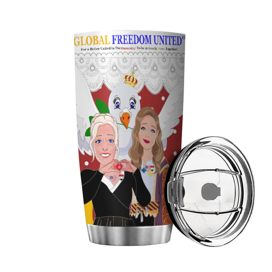 Tumbler GLOBAL FREEDOM UNITED© Women Syria & USA Red