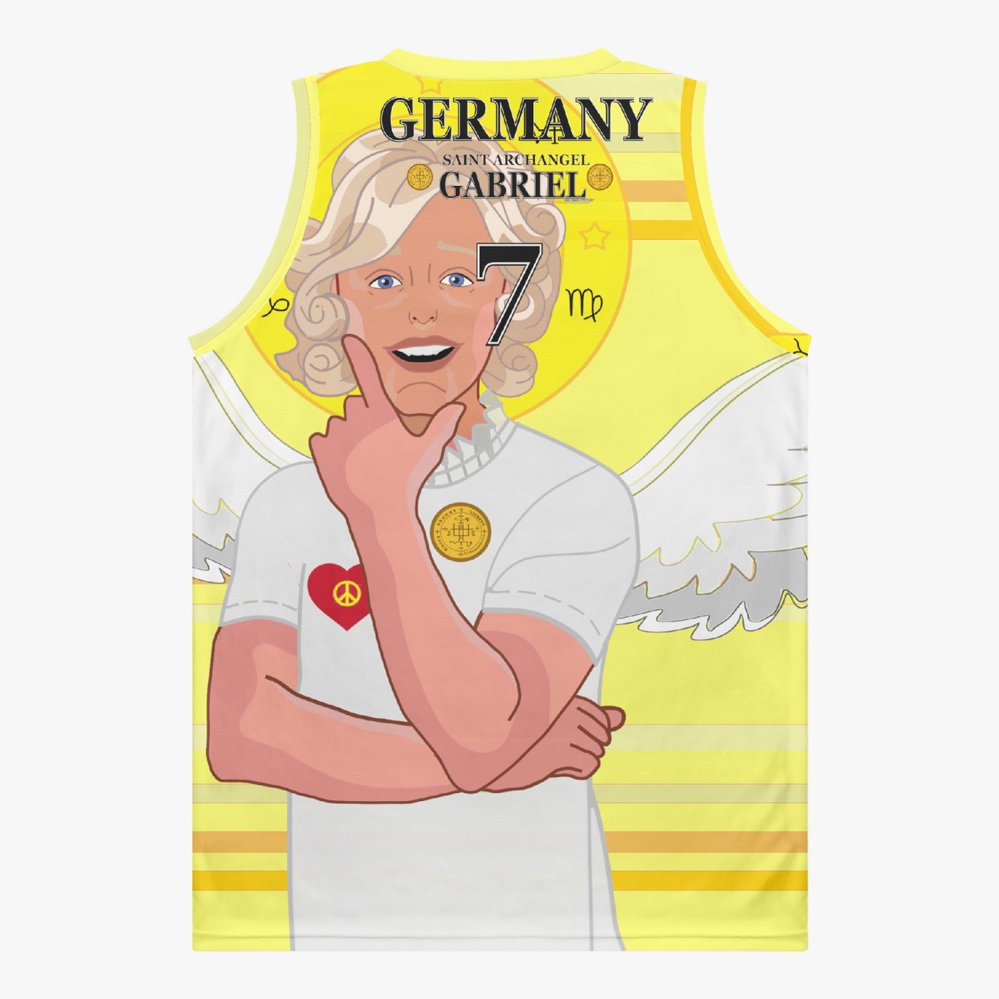 Basketball Jersey GLOBAL FREEDOM UNITED ARCHANGEL GABRIEL GERMANY 7