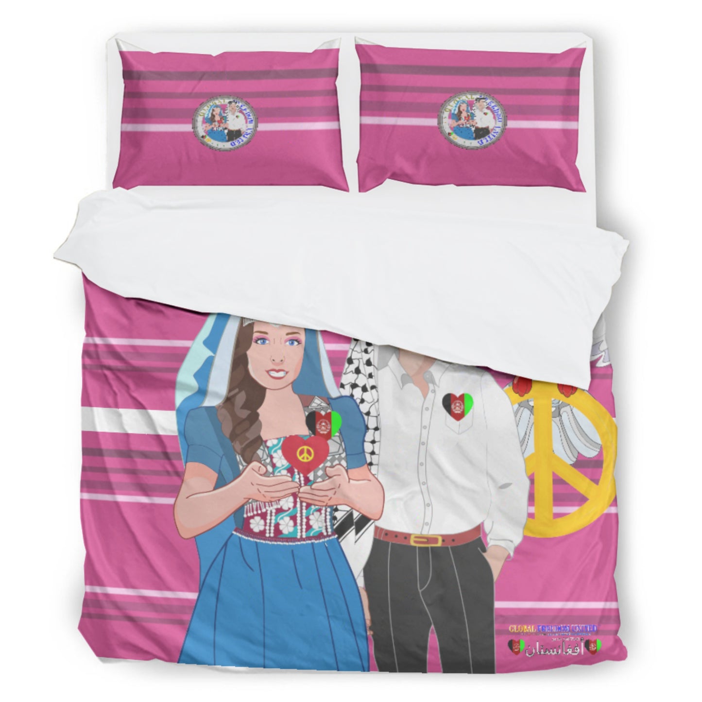 Bed Line GLOBAL FREEDOM UNITED© Couple Afghanistan Pink
