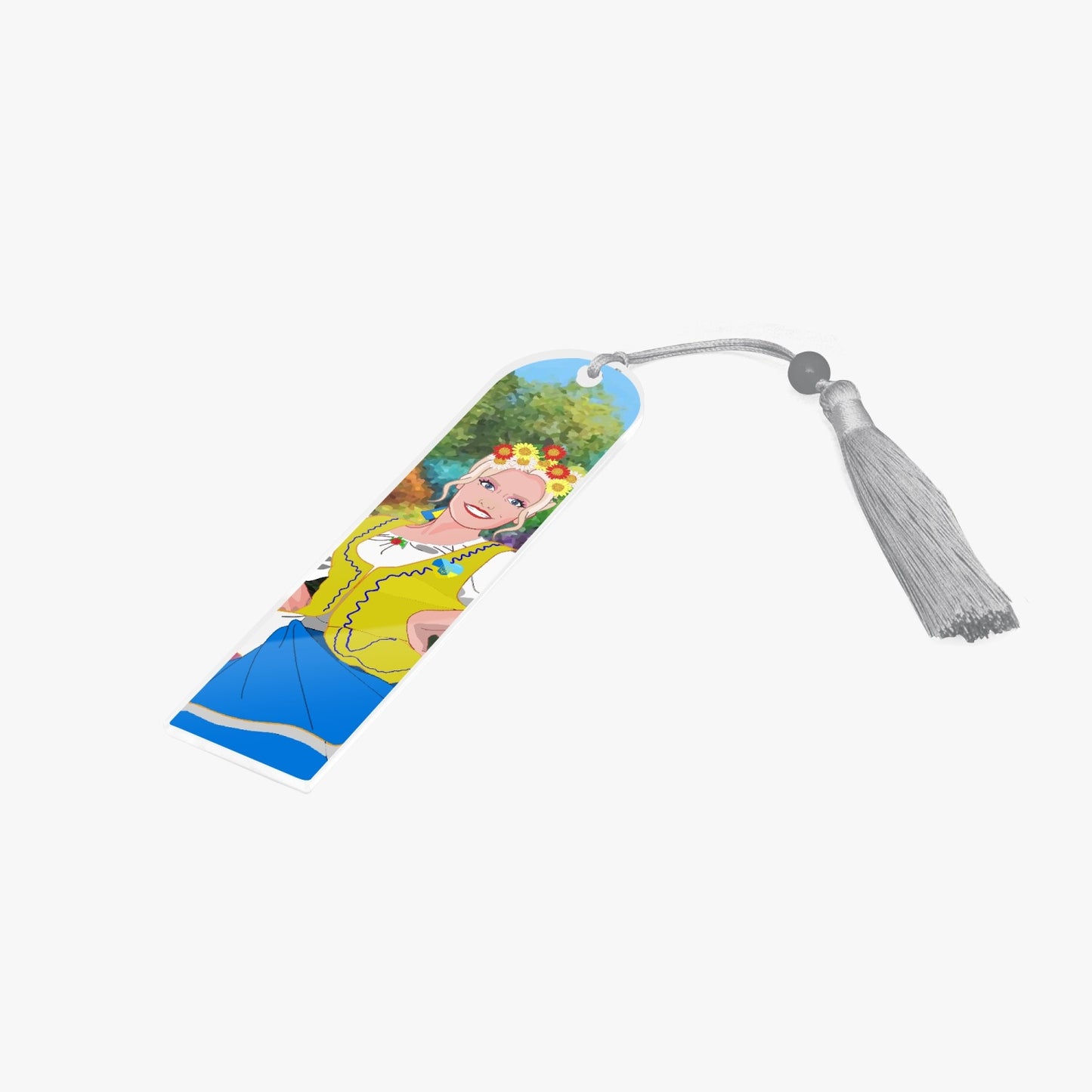 Acrylic Bookmark - Semicircle GLOBAL FREEDOM UNITED© UKRAIN GIRL