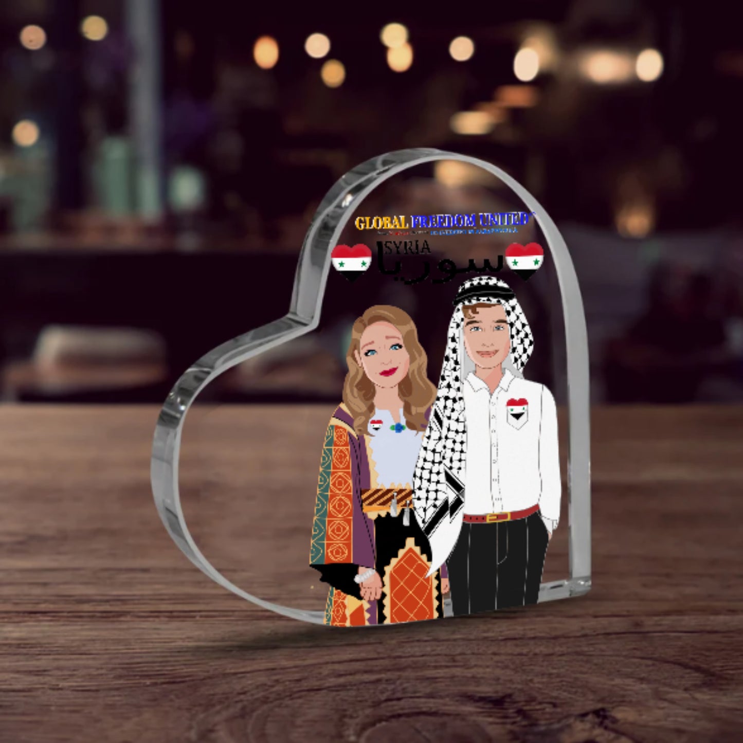 Acryl Heard GLOBAL FREEDOM UNITED© Couple Syria