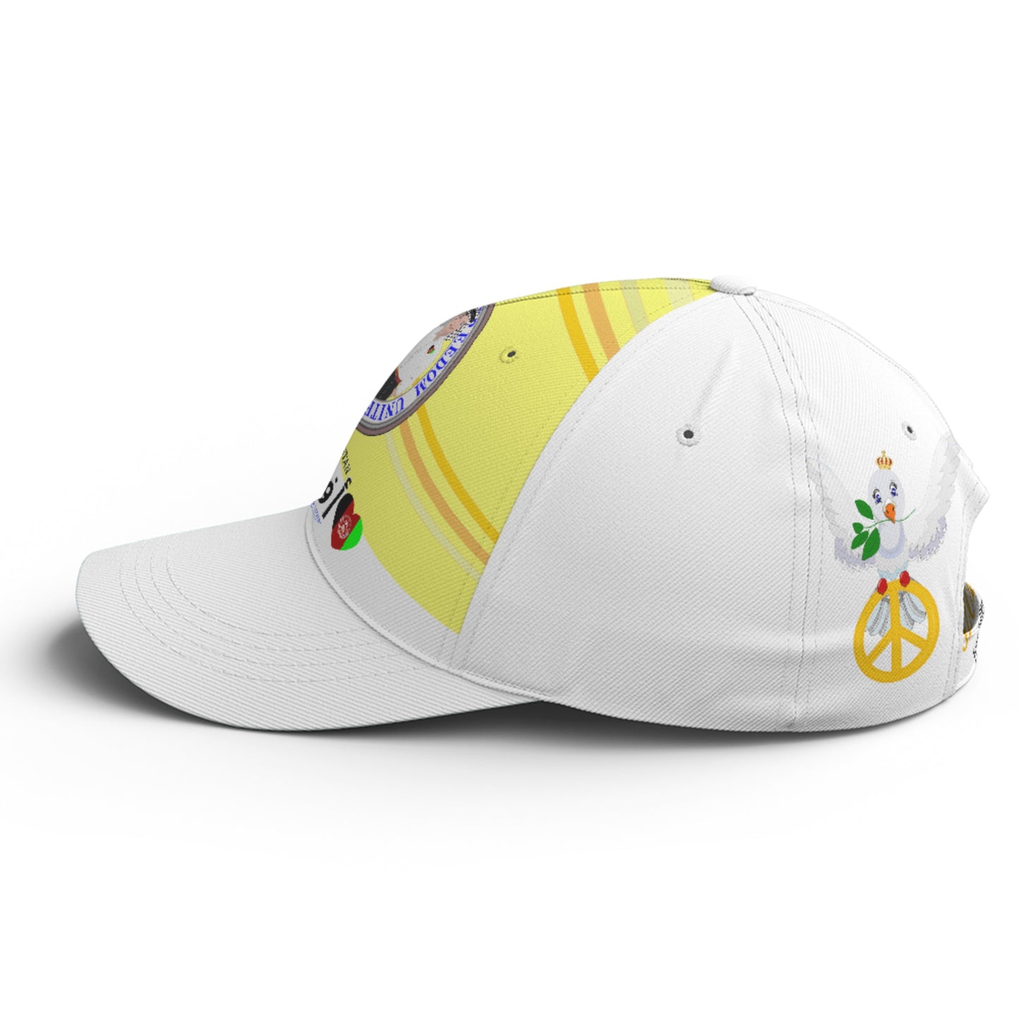 Basketball Cap GLOBAL FREEDOM UNITED© Couple Afghanistan Yellow