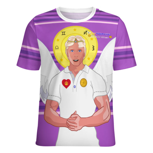 Women´s T-shirt  GLOBAL FREEDOM UNITED© Archangel Michael Serbia V2 Lilac