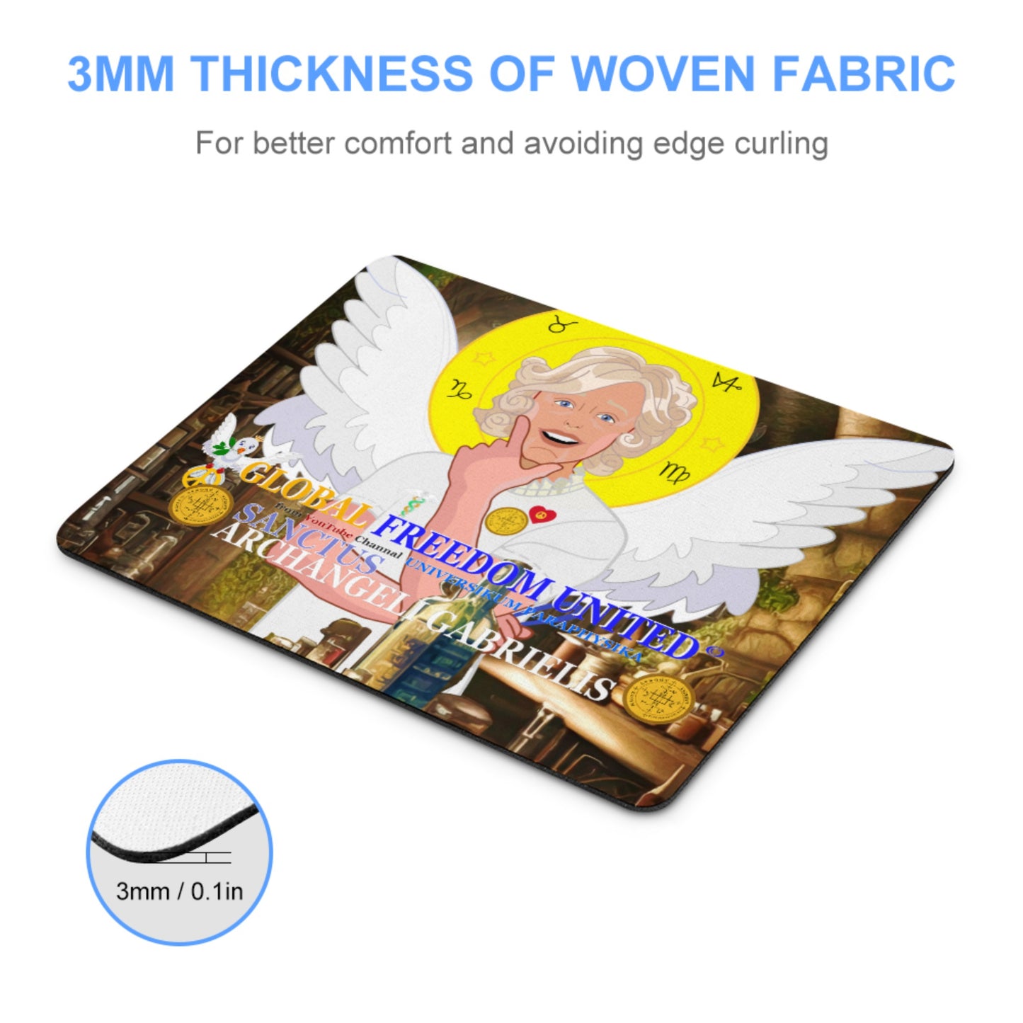 Mouse Pad GLOBAL FREEDOM UNITED© Archangel Gabriel  Latein