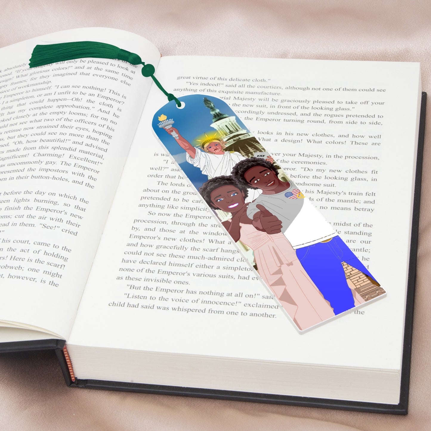 Acrylic Bookmark - Semicircle GLOBAL FREEDOM UNITED© COUPLE USA V1