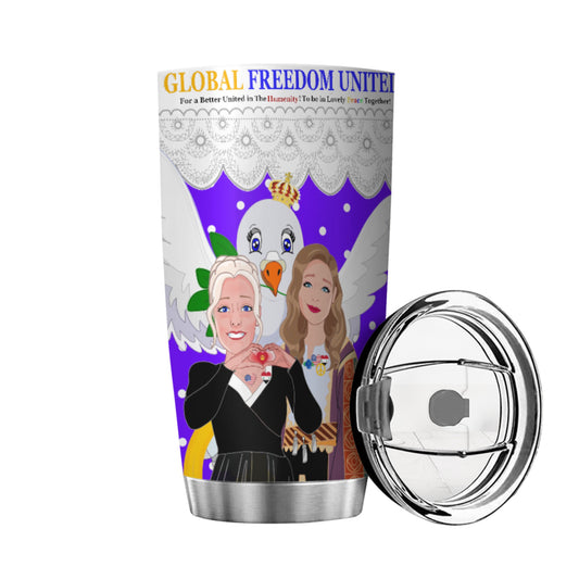 Tumbler GLOBAL FREEDOM UNITED© Women Syria & USA Lilac2