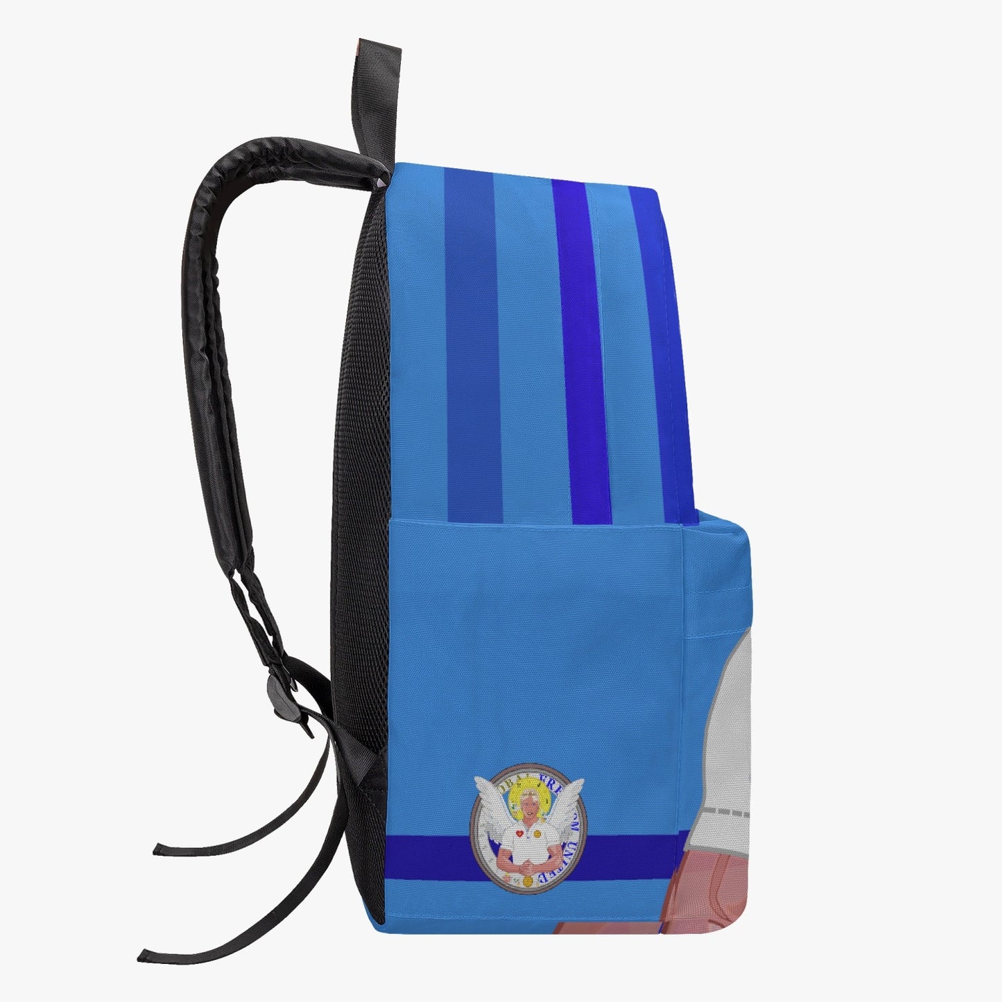 GLOBAL FREEDOM UNITED© Archangel Michael English Deep Blue - All-over-print Canvas Backpack