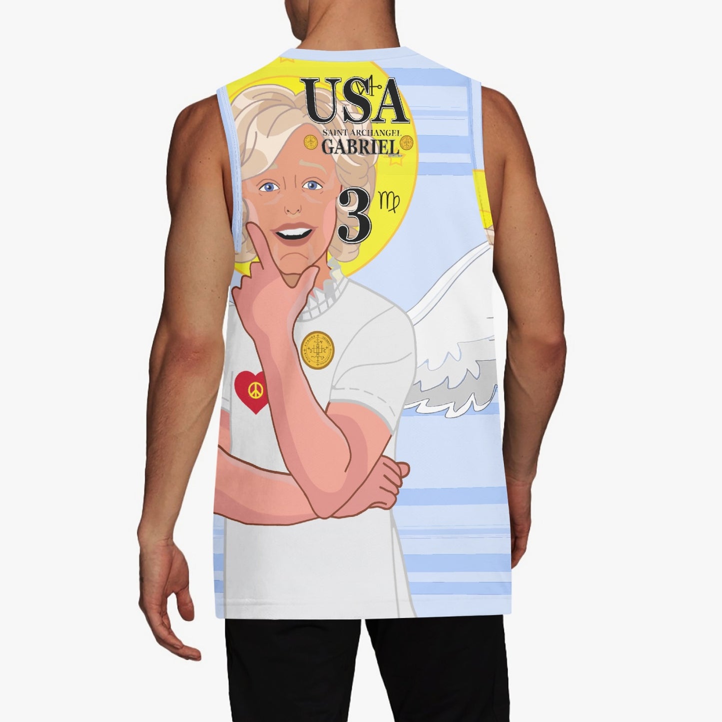 Basketball Jersey GLOBAL FREEDOM UNITED ARCHANGEL GABRIEL USA 3