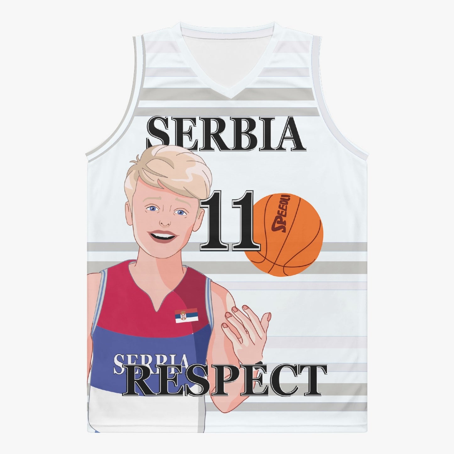 Basketball Jersey GLOBAL FREEDOM UNITED COUPLE EDITION SERBIA MEN V2 11