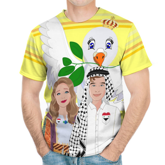 Men´s T-shirt GLOBAL FREEDOM UNITED© Couple Syria Yellow