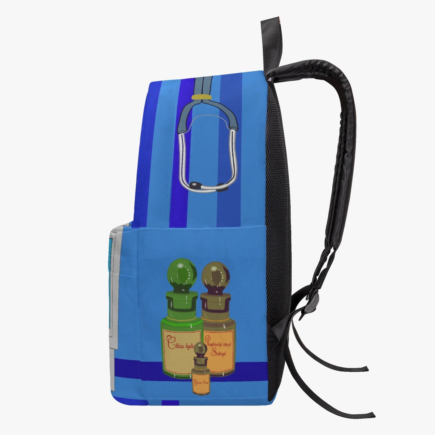 GLOBAL FREEDOM UNITED© Archangel Rafael as Doc English Deep Blue - All-over-print Canvas Backpack