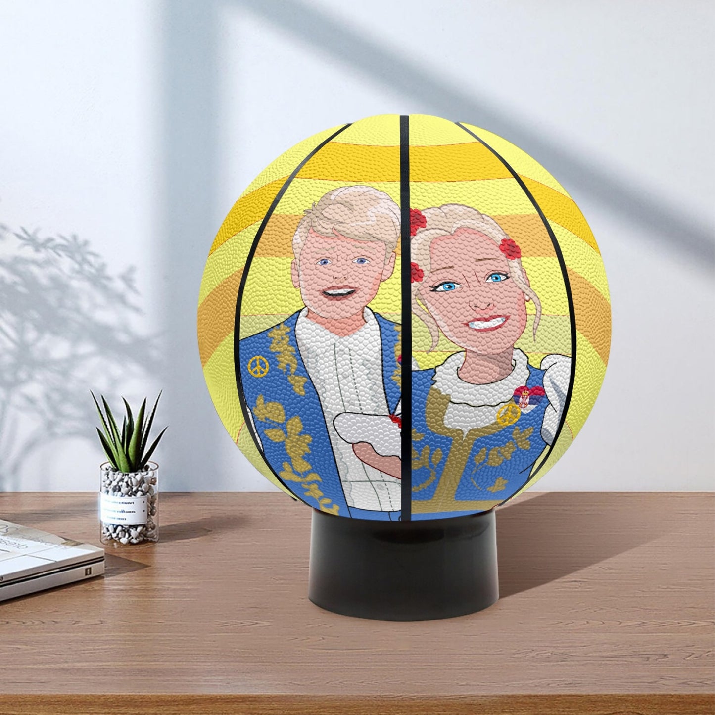 Basketball GLOBAL FREEDOM UNITED COUPLE EDITION SERBIA YELLOW