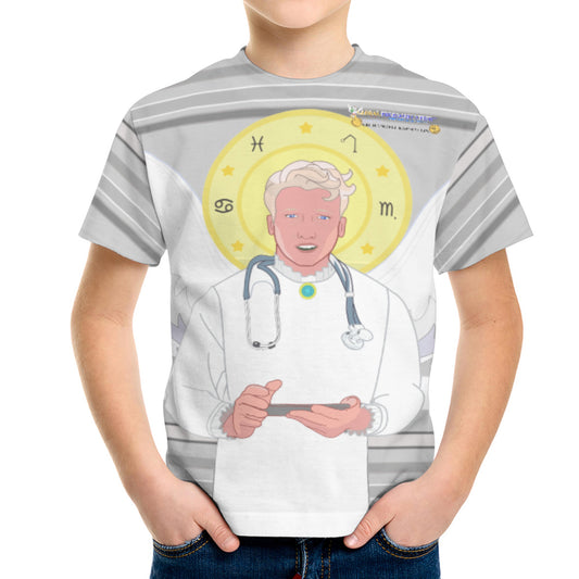 Kid´s T-shirt Global Freedom United© Archangel Rafael Old Latin Grey