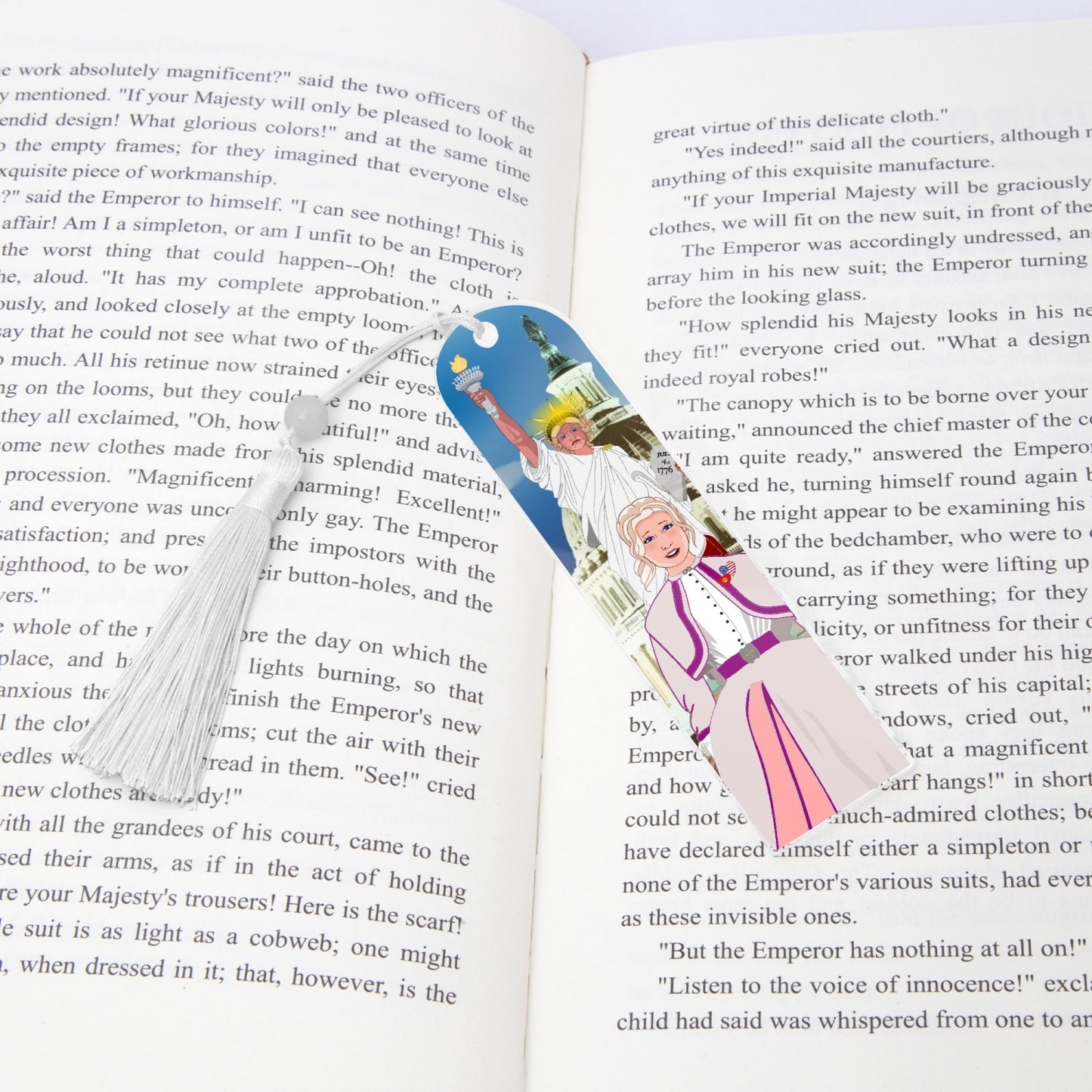 Acrylic Bookmark - Semicircle GLOBAL FREEDOM UNITED© USA GIRL V3