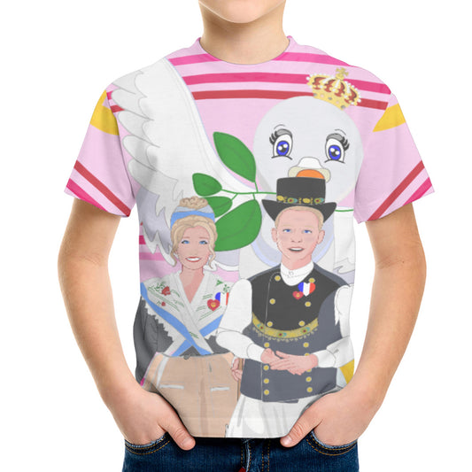 Kit´s T-shirt GLOBAL FREEDOM UNITED© Couple French Pink1