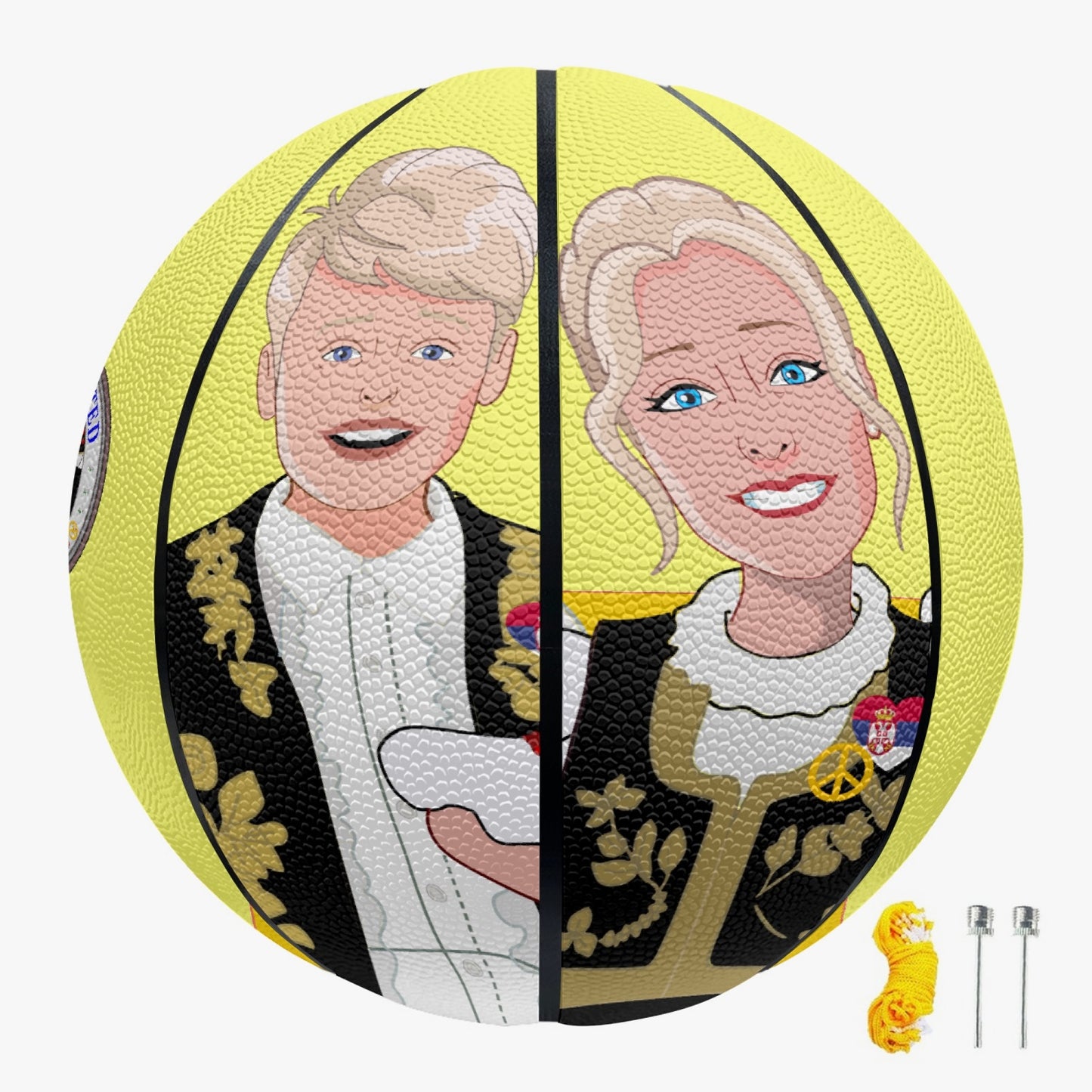 Basketball GLOBAL FREEDOM UNITED COUPLE EDITION SERBIA YELLOW