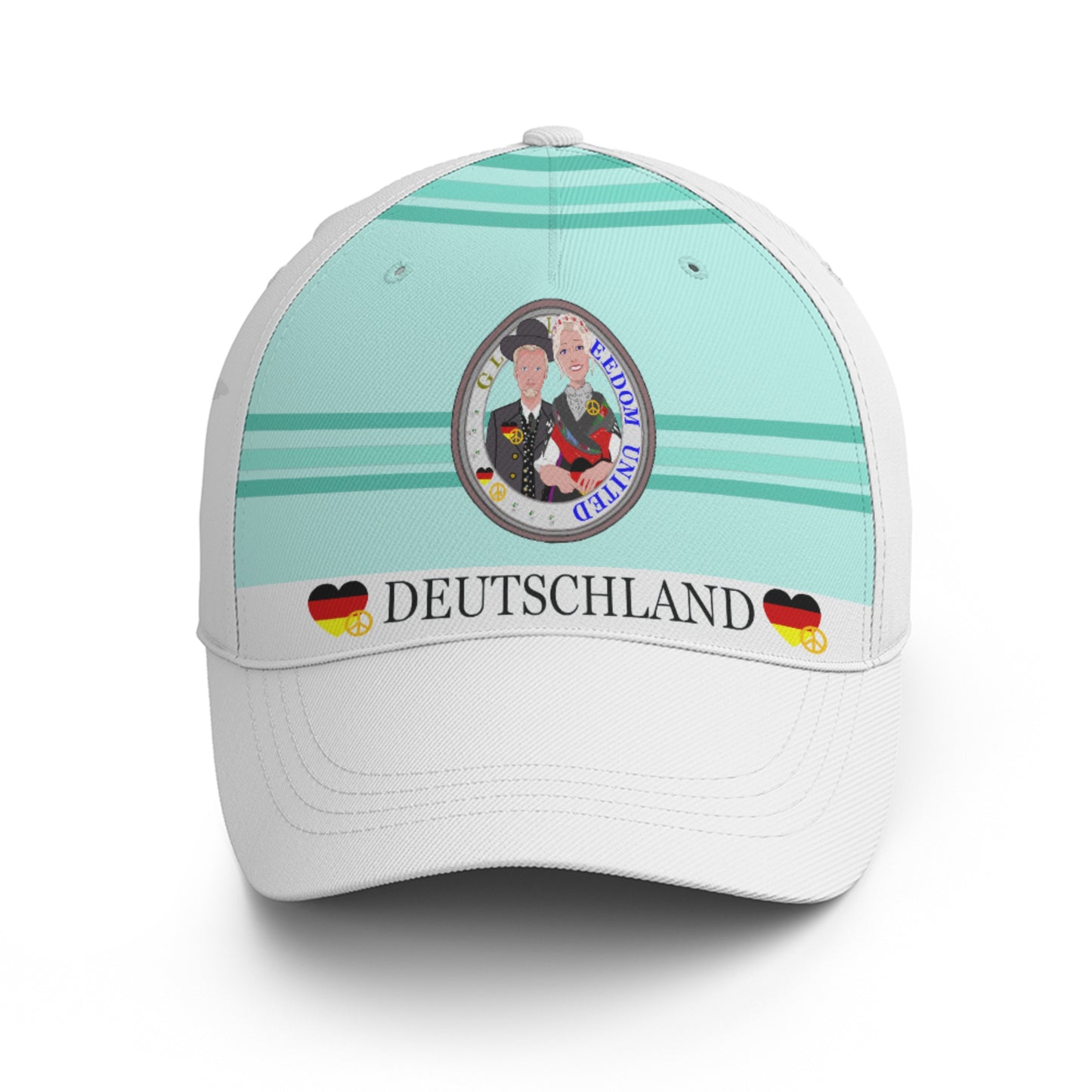 Basketball Cap GLOBAL FREEDOM UNITED© Couple Germany Light Green