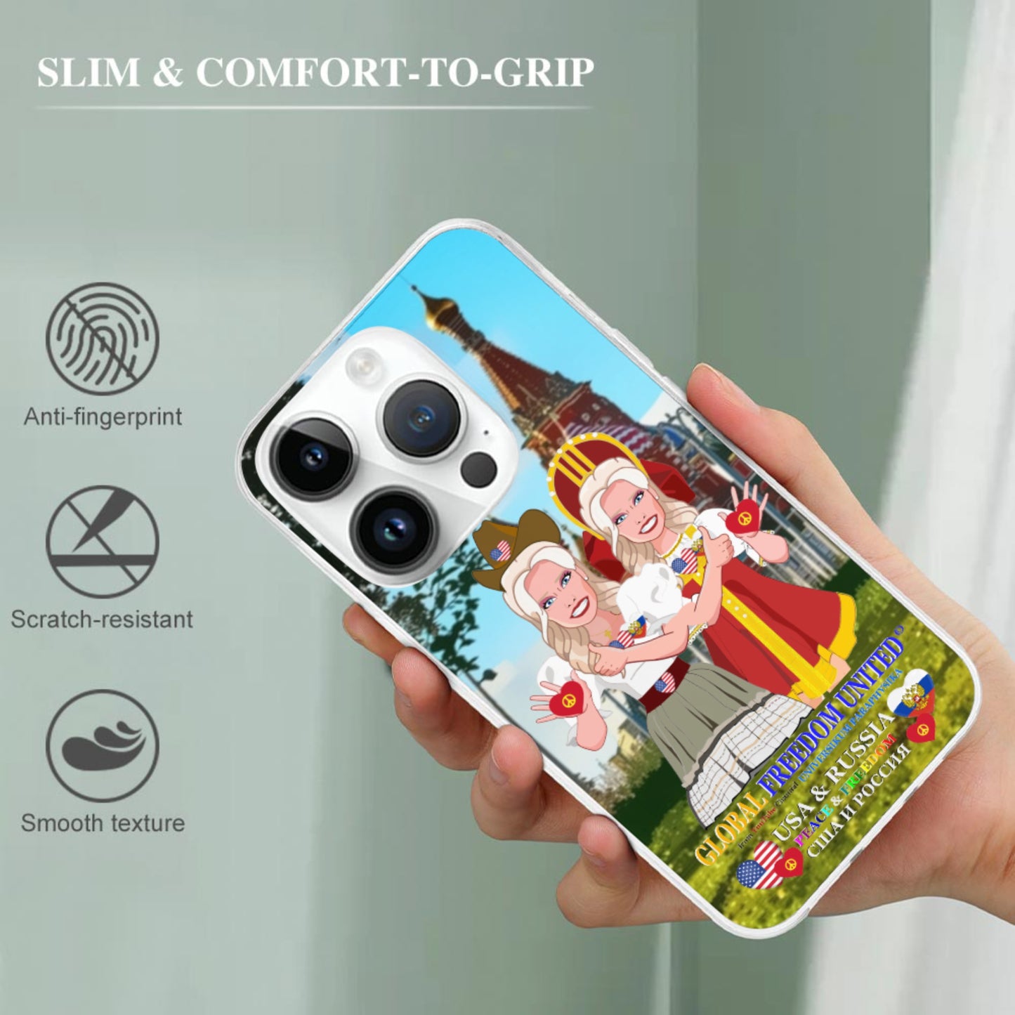 Phone Case GLOBAL FREEDOM UNITED© Women Russia & USA