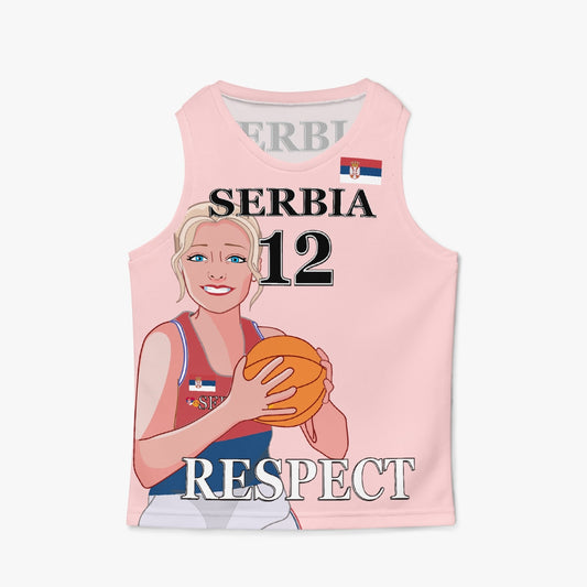 Kids Basketball Jersey GLOBAL FREEDOM UNITED GIRLS SERBIA 12