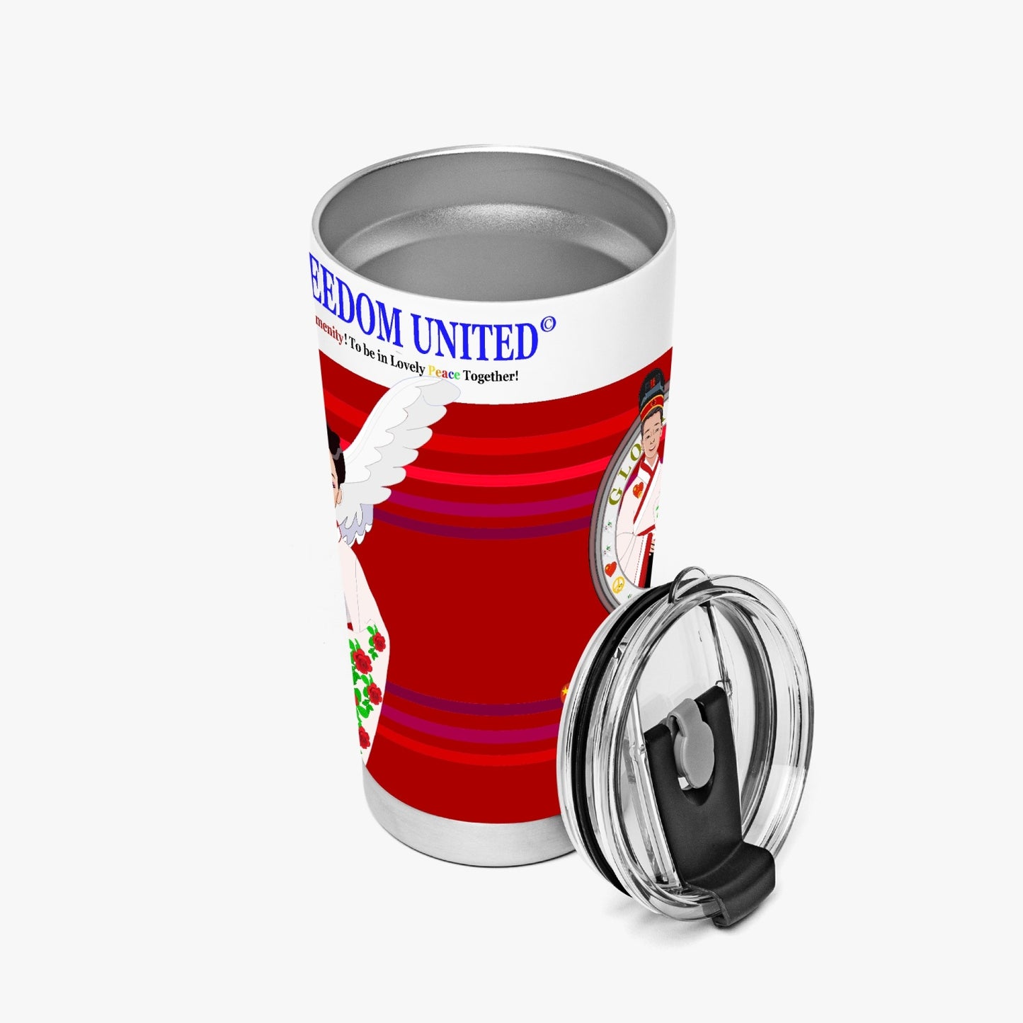 GLOBAL FREEDOM UNITED© Couple China Red - Tumbler