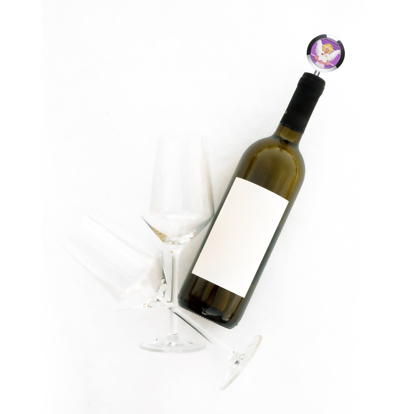 Wine Stopper GLOBAL FREEDOM UNITED ARCHANGEL MICHAEL LILAC