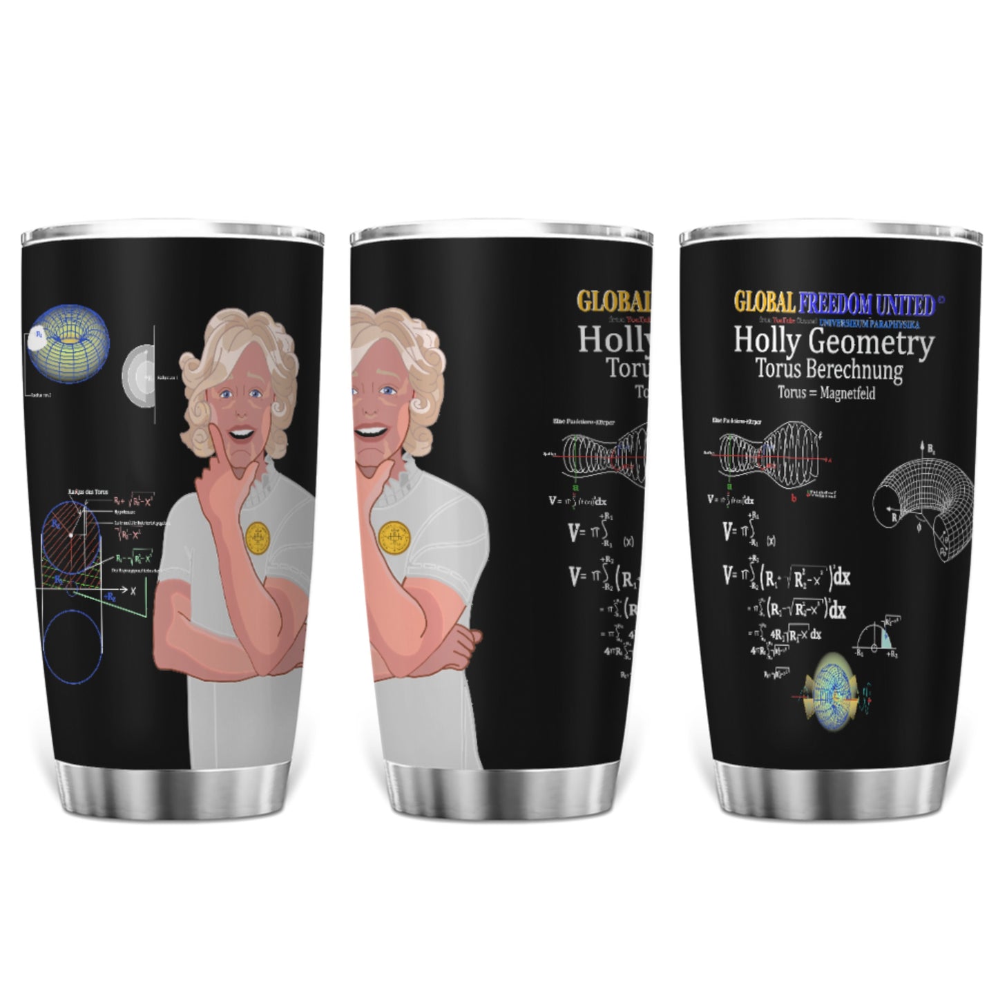 Tumbler Global Freedom United© Sacred Mathematics Torus