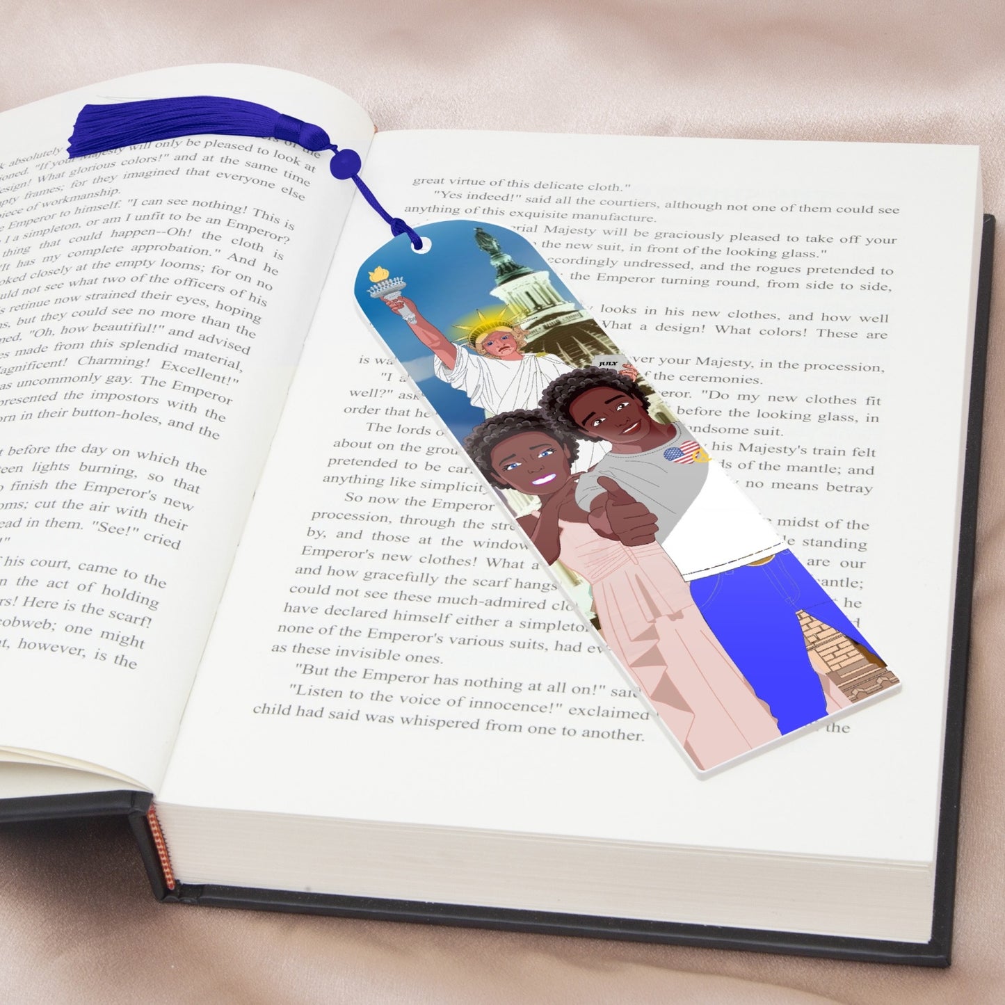 Acrylic Bookmark - Semicircle GLOBAL FREEDOM UNITED© COUPLE USA V1