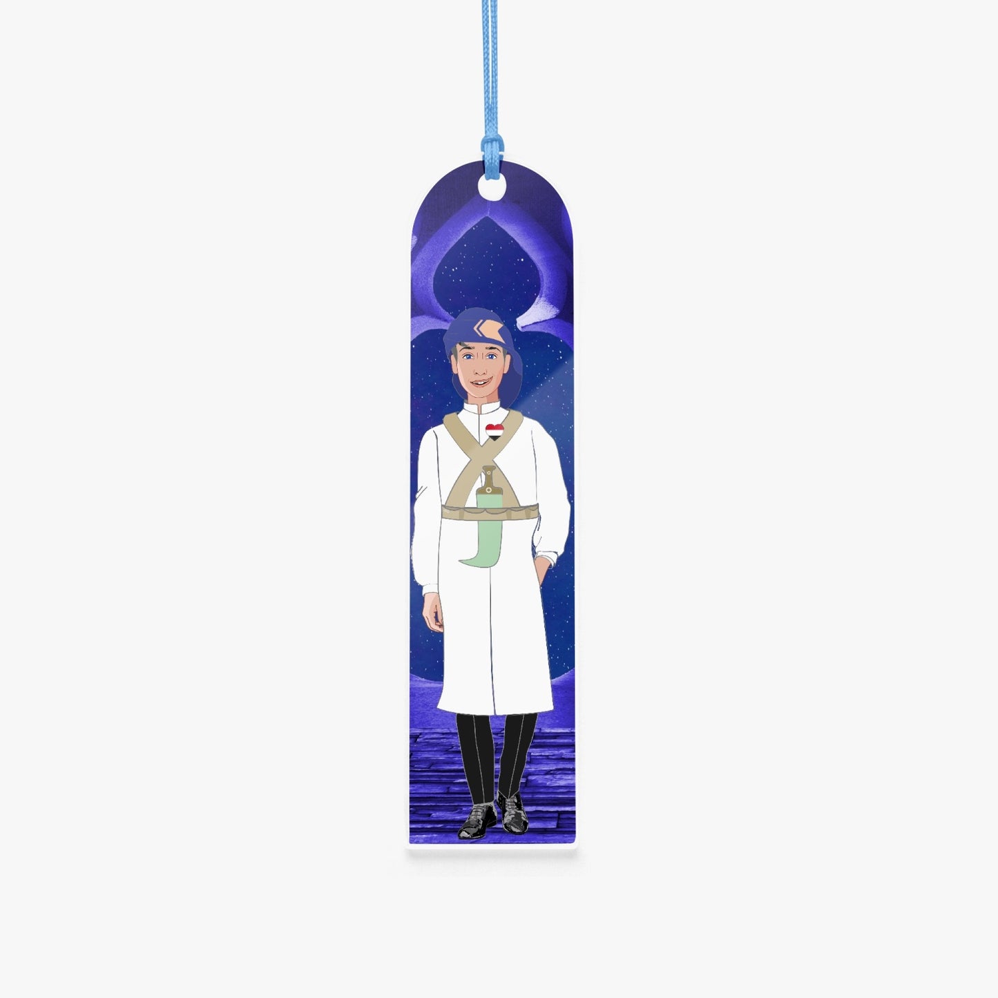 Acrylic Bookmark - Semicircle GLOBAL FREEDOM UNITED© YEMEN BOY