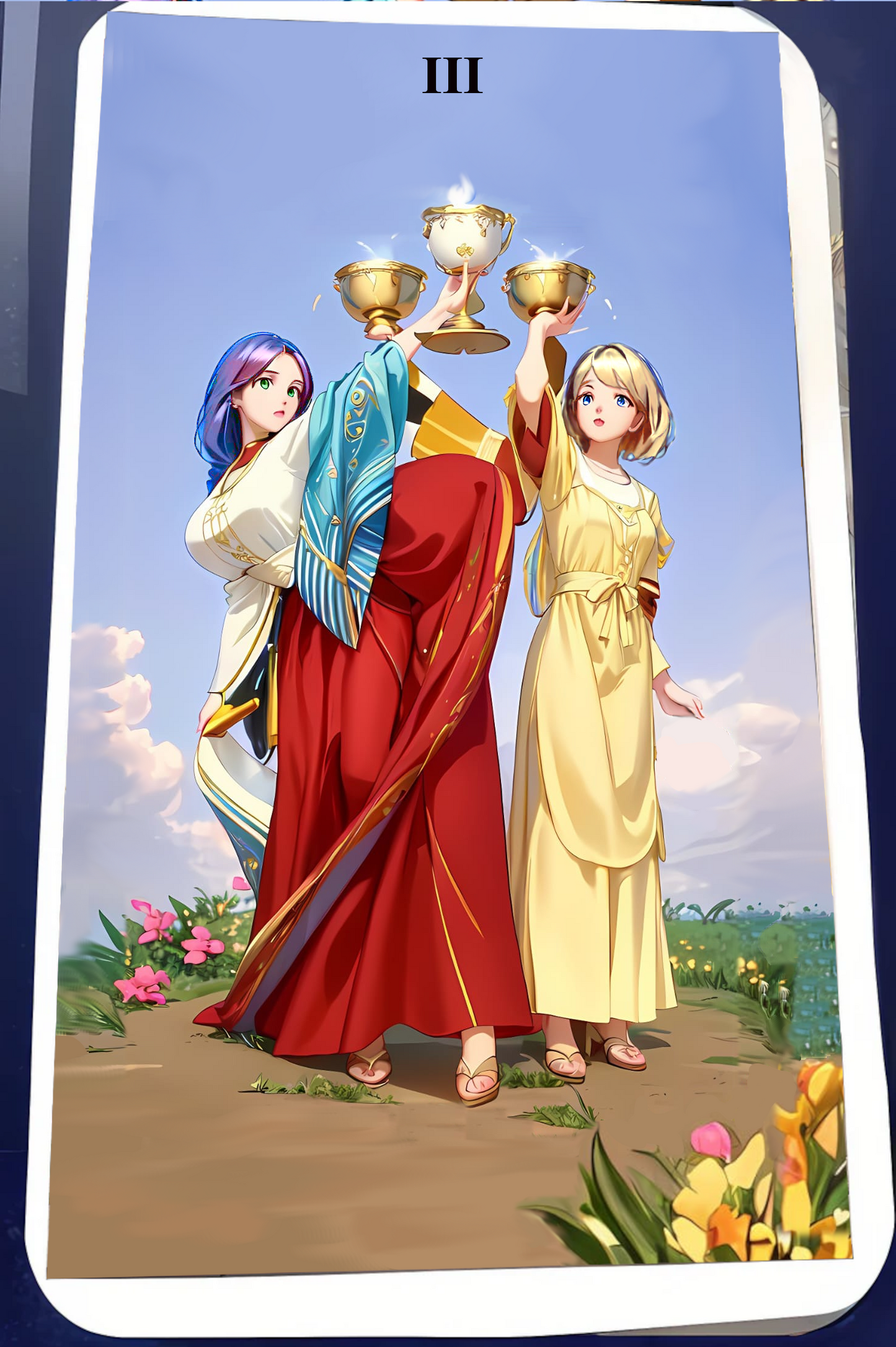 Kartendeck Tarot Anime Kelche