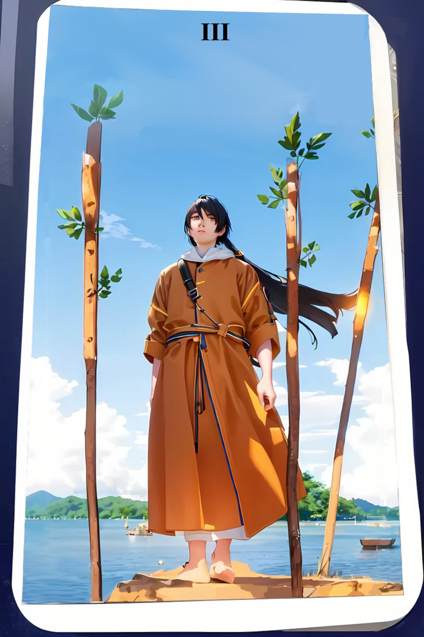 Kartendeck Tarot Anime Stäbe