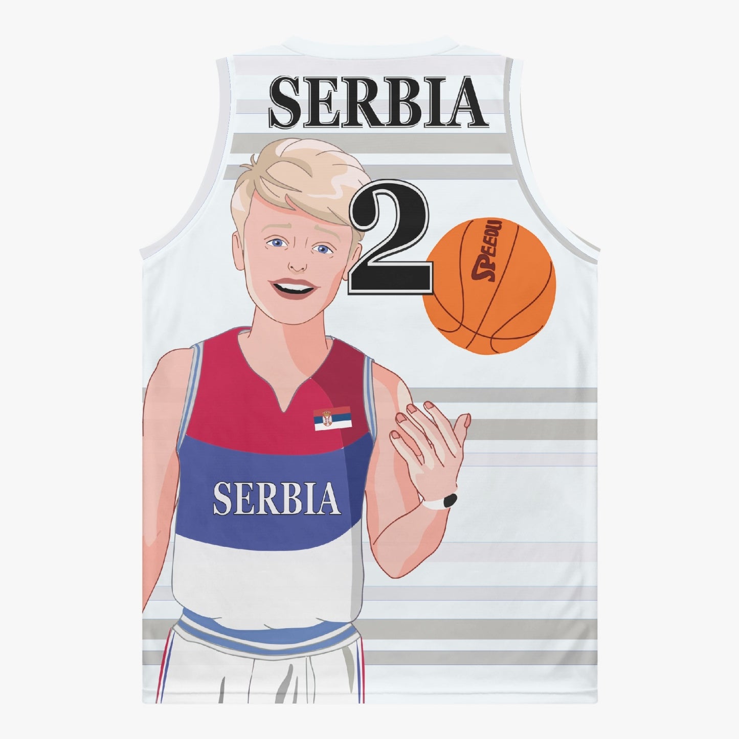 Basketball Jersey GLOBAL FREEDOM UNITED COUPLE EDITION SERBIA MEN V2 2