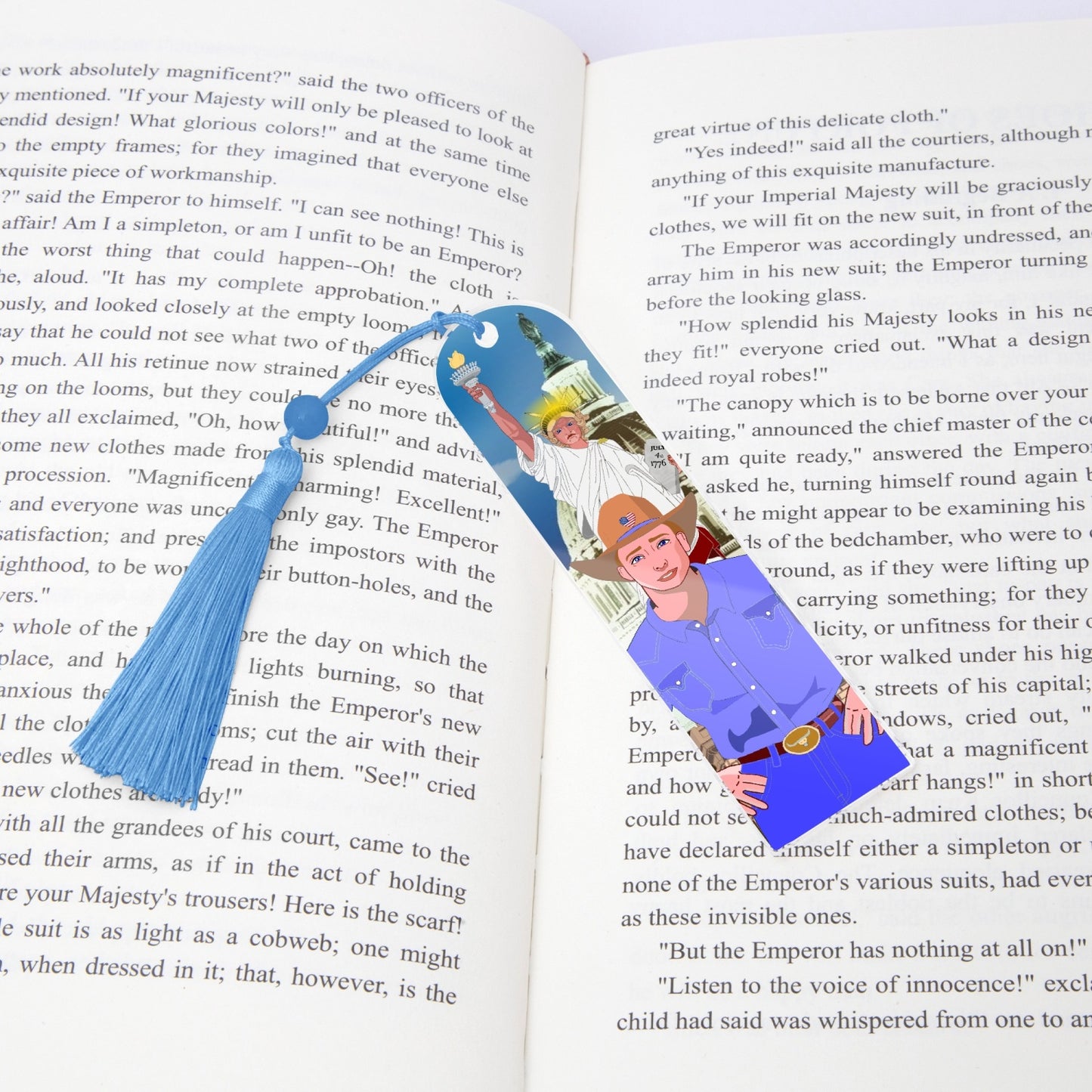 Acrylic Bookmark - Semicircle GLOBAL FREEDOM UNITED© USA BOY V2
