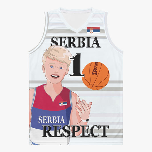 Basketball Jersey GLOBAL FREEDOM UNITED COUPLE EDITION SERBIA MEN V2 1