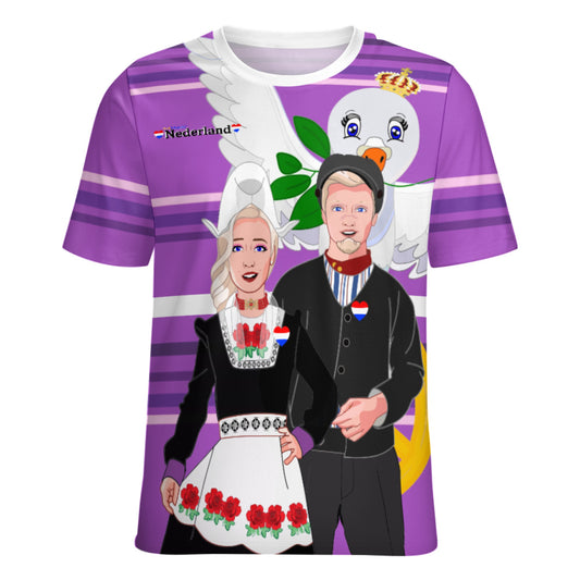 Women´s T-shirt 2 GLOBAL FREEDOM UNITED© Couple Nederland Lilac