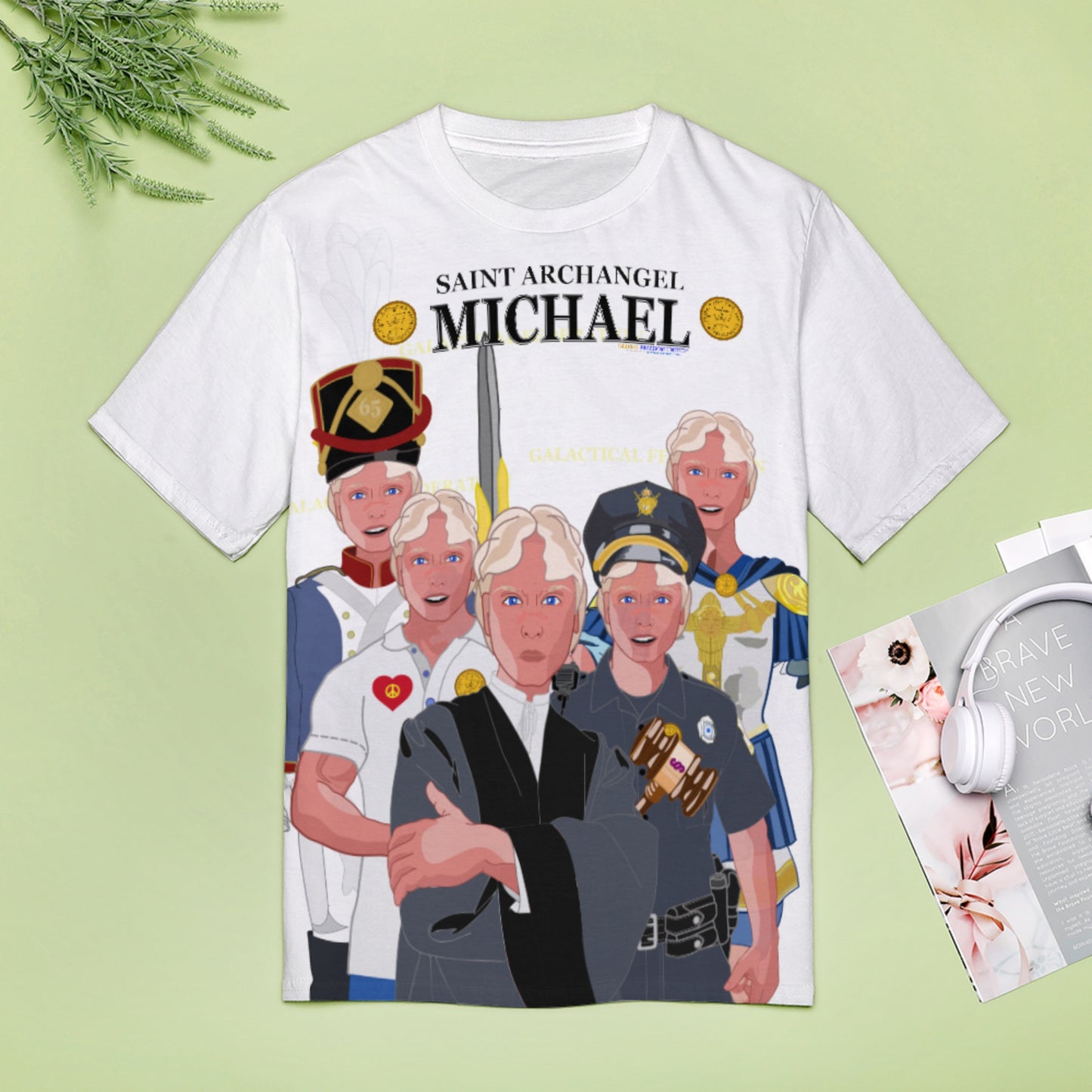 Women´s T-shirt 2 GLOBAL FREEDOM UNITED© Archangel Michael Big2