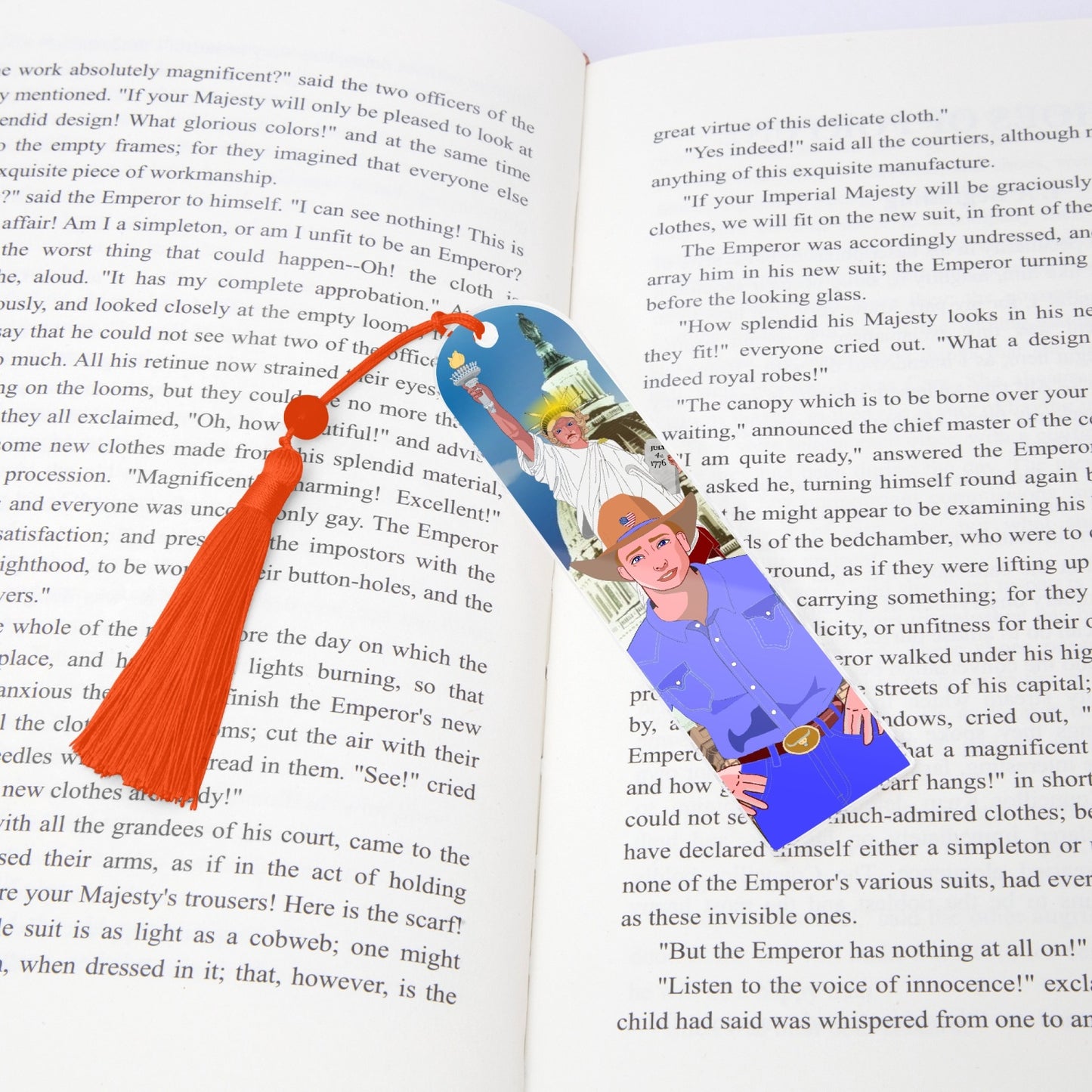 Acrylic Bookmark - Semicircle GLOBAL FREEDOM UNITED© USA BOY V2