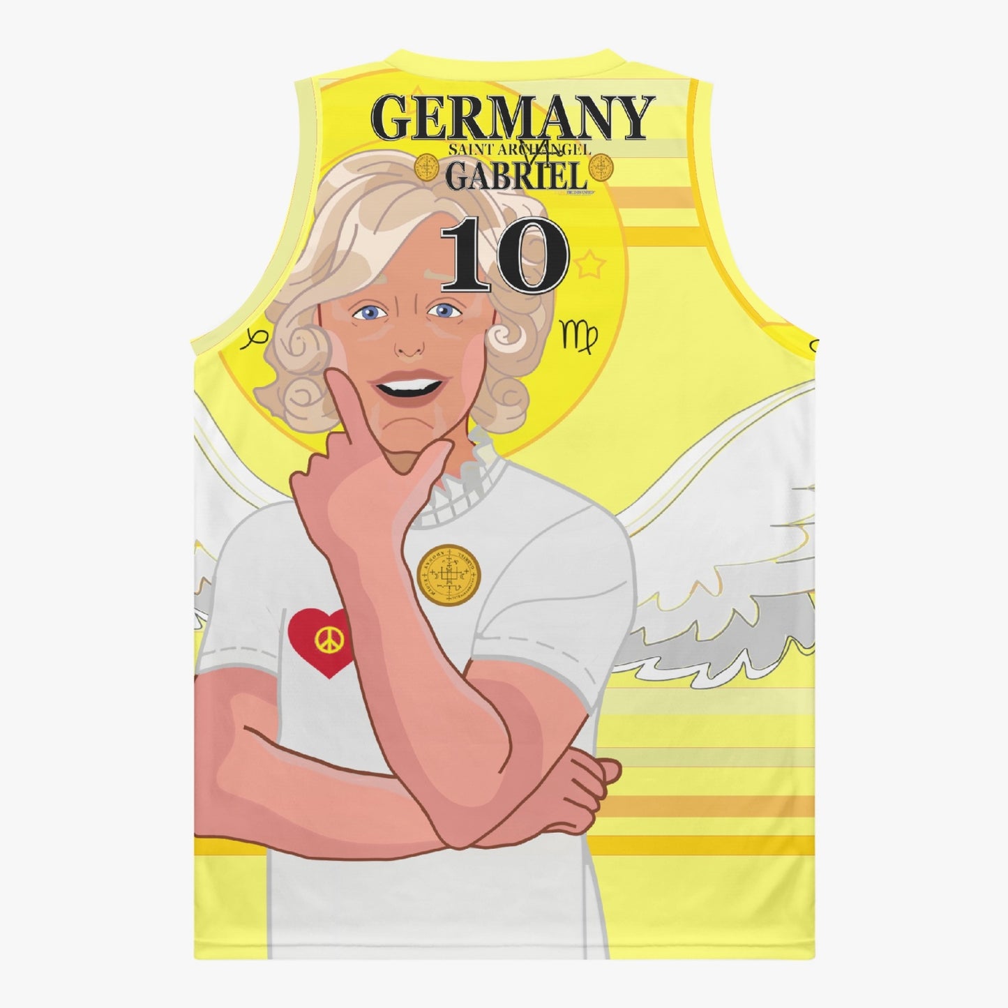 Basketball Jersey GLOBAL FREEDOM UNITED ARCHANGEL GABRIEL GERMANY 10