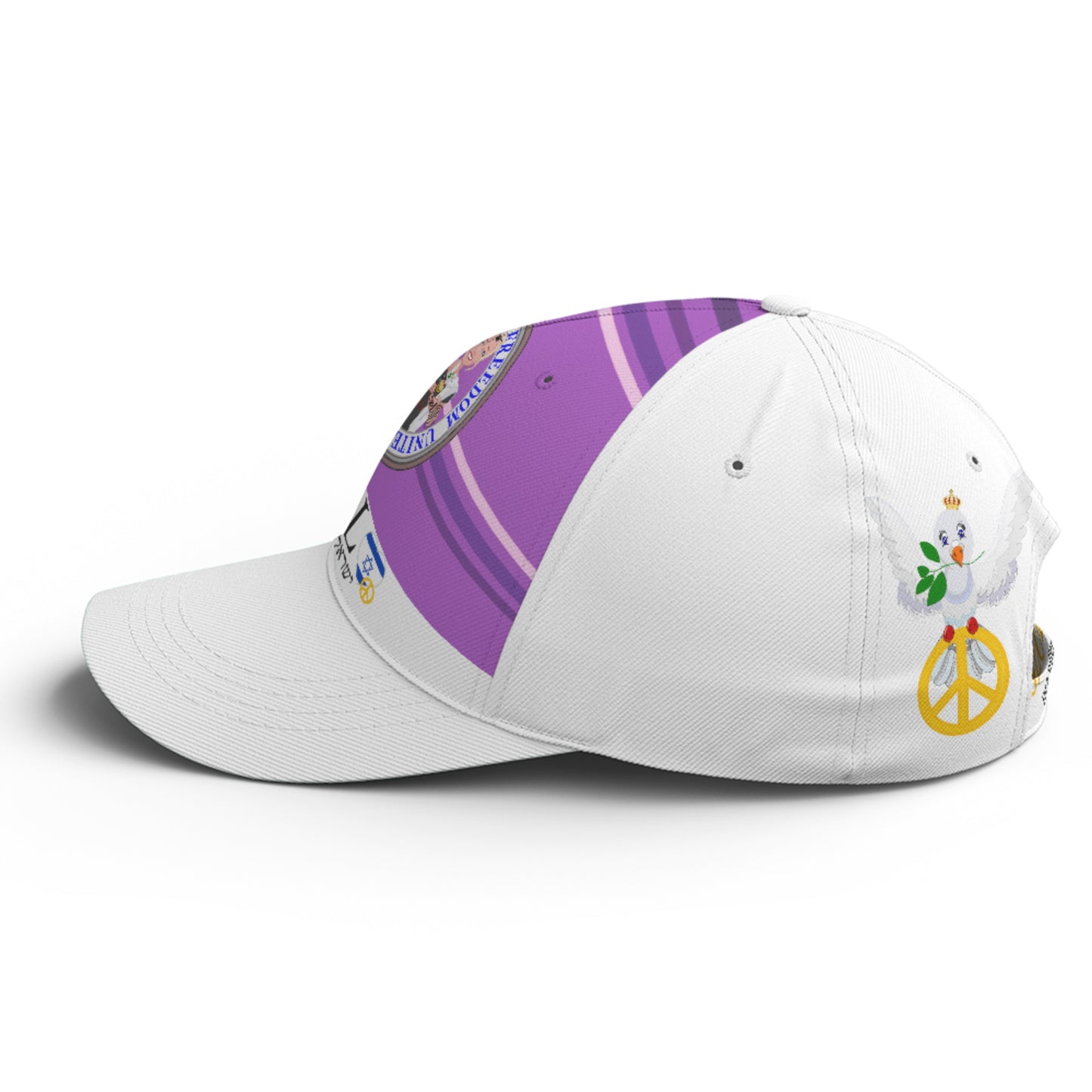 Basketball Cap GLOBAL FREEDOM UNITED© Couple Israel Lilac