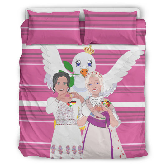 Bed Line GLOBAL FREEDOM UNITED© Women Palestina & Germany Pink