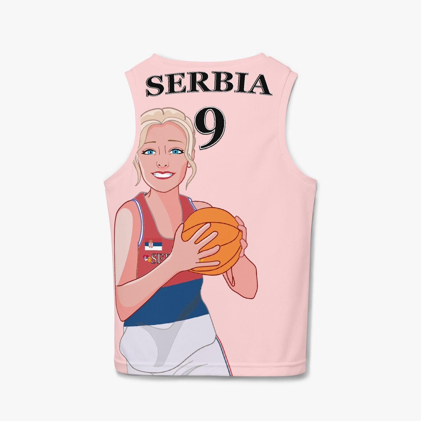 Kids Basketball Jersey GLOBAL FREEDOM UNITED GIRLS SERBIA 9