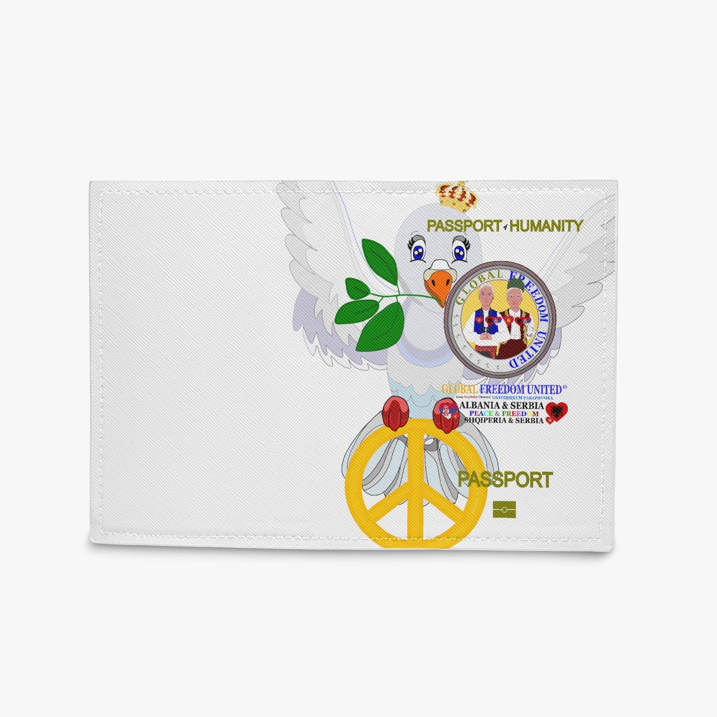 Passport Cover GLOBAL FREEDOM UNITED© MEN ALBANIA & SERBIA