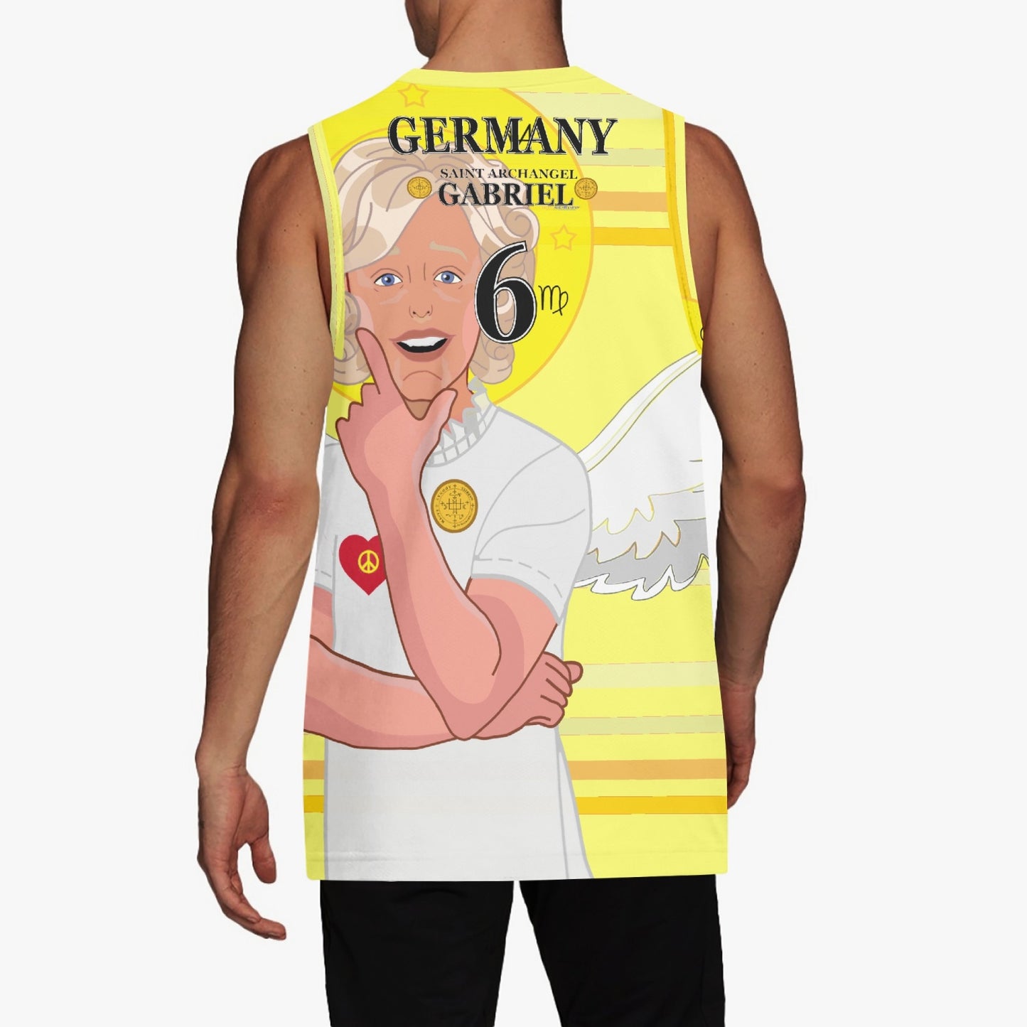 Basketball Jersey GLOBAL FREEDOM UNITED ARCHANGEL GABRIEL GERMANY 6